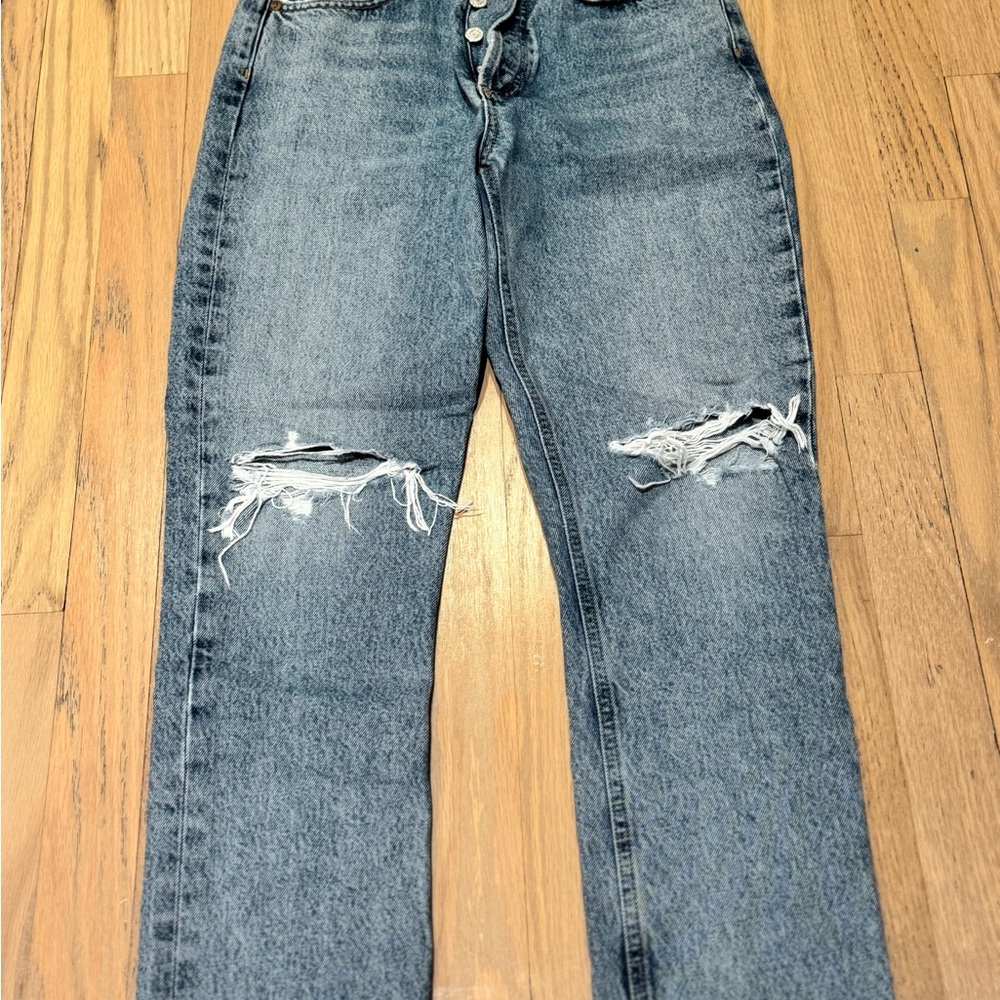 Agolde women’s Riley High Rise Distressed - Picture 3 of 4
